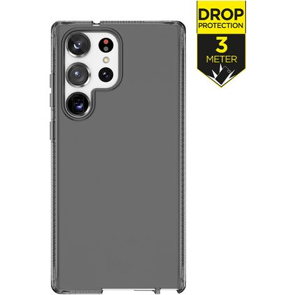 ITSkins SpectrumClear-R Samsung Galaxy S23 Ultra Hoesje Flexibel TPU Backcover Shockproof - Smoke