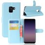 Mobigear Classic Samsung Galaxy A8 (2018) Hoesje Bookcase Portemonnee - Blauw