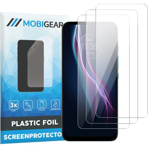 Mobigear Motorola One Fusion Plus Screenprotector Folie - Case Friendly (3-Pack)