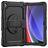 Mobigear SureGrip Xtreme Samsung Galaxy Tab A9 Plus (2023) Hoes Hard Kunststof,Siliconen Backcover + Schouderband + Standaard - Zwart