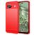 Mobigear Brushed Slim Google Pixel 8a Hoesje Flexibel TPU Backcover - Rood