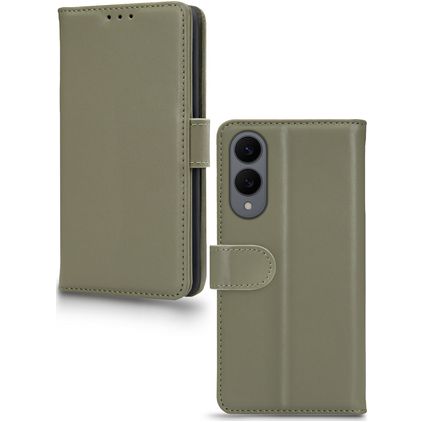 Mobilize Premium Gelly Samsung Galaxy S25 Edge Hoesje Bookcase Portemonnee - Groen