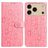 Mobigear Flowers iPhone 17 Pro Hoesje Bookcase Portemonnee - Roze