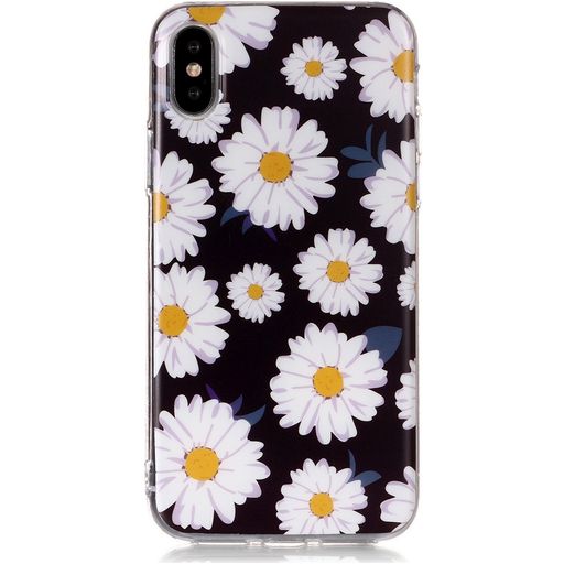 Mobigear Design iPhone XR Hoesje Flexibel TPU Backcover - Madeliefje