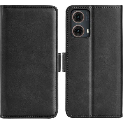 Mobigear Slim Magnet Motorola Moto G85 Hoesje Bookcase Portemonnee - Zwart