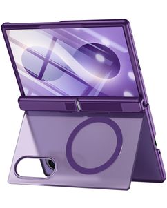 Mobigear Kickstand Samsung Galaxy Z Fold 8 MagSafe Hoesje Hardcase Backcover Shockproof met Standaard - Paars