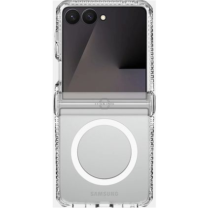 ITSKINS Level 2 HybridMagClear R Doorzichtig Samsung Galaxy Z Flip 8 MagSafe Hoesje Hardcase Backcover Shockproof - Transparant