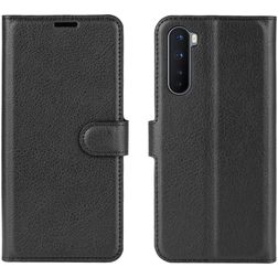 Mobigear Classic OnePlus Nord Hoesje Bookcase Portemonnee - Zwart