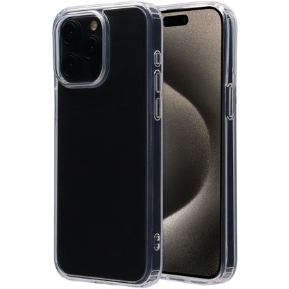 Mobiparts Classic Doorzichtig iPhone 15 Pro Max Hoesje Hardcase Backcover - Transparant