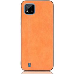 Mobigear Stitch Realme C11 (2020) Hoesje Backcover - Oranje