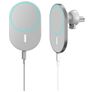 Mobigear Round MagSafe Telefoonhouder Auto Ventilatierooster Magnetisch Universeel - Wit