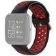 Mobigear Sport Plus Buckle Siliconen Fitbit Versa 2 Bandje Gespsluiting - Zwart / Rood