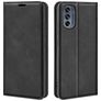 Mobigear Retro Slim Motorola Moto G62 Hoesje Bookcase Portemonnee - Zwart