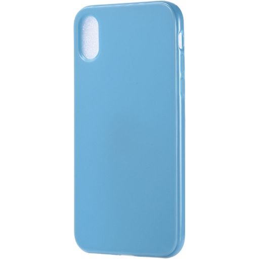 Mobigear Colors iPhone XR Hoesje Flexibel TPU Backcover - Blauw