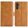Mobigear Slim Magnet Samsung Galaxy M55 Hoesje Bookcase Portemonnee - Cognac