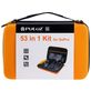 Puluz GoPro Mount Accessoires Starter Pack 53 Delig + Opbergtas Oranje