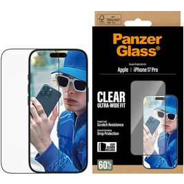 PanzerGlass Ultra-Wide Fit iPhone 17 Pro Glazen Screenprotector - Case Friendly