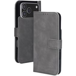 Mobiparts Classic Wallet iPhone 17 Pro Max MagSafe Hoesje Bookcase - Granite Grey