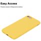 Mobigear Colors iPhone 8 Hoesje Flexibel TPU Backcover - Geel