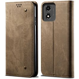 Mobigear Ranch Motorola Moto E14 Hoesje Bookcase Portemonnee - Bruin