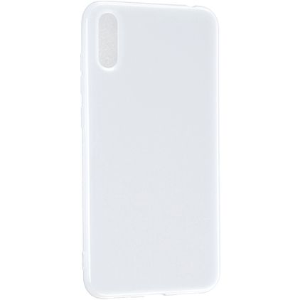 Mobigear Colors Huawei Y7 Pro (2019) Hoesje Flexibel TPU Backcover - Wit