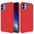 Mobigear Rubber Touch iPhone 11 Siliconen Hoesje Backcover - Rood