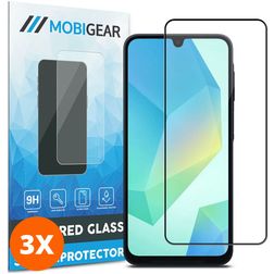 Mobigear Premium Samsung Galaxy A16 Glazen Screenprotector - Case Friendly (3-Pack)