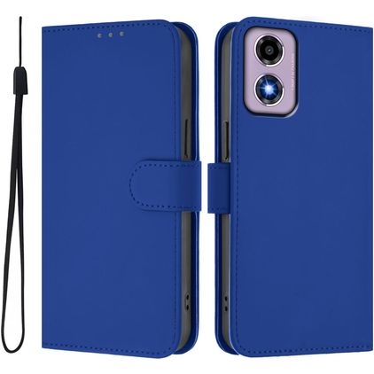 Mobigear Urban Wallet Motorola Moto G04 Hoesje Bookcase Portemonnee - Donkerblauw