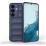 Mobigear Bumpy Samsung Galaxy S24 Hoesje Flexibel TPU Backcover - Donkerblauw