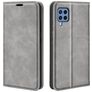 Mobigear Retro Slim Samsung Galaxy M22 Hoesje Bookcase Portemonnee - Grijs