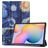 Mobigear Tri-Fold Samsung Galaxy Tab S6 Lite Hoes Bookcase - The Starry Night