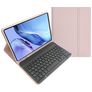 Mobigear Keys iPad Air 4 (2020) Hoes QWERTZ Bluetooth Toetsenbord Bookcase + Stylus Houder - Roze