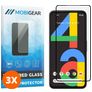 Mobigear Premium Google Pixel 4a Glazen Screenprotector - Case Friendly - Zwart (3-Pack)