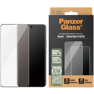 PanzerGlass Ultra Wide Fit Xiaomi Redmi Note 15 Glazen Screenprotector - Case Friendly