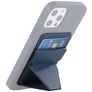 Mobigear Folding Snap-On Pasjeshouder - 3 Pasjes - MagSafe Compatible - Donkerblauw