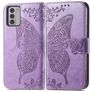 Mobigear Butterfly Nokia G42 Hoesje Bookcase Portemonnee - Paars