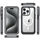 Mobigear Rugged Mag iPhone 15 MagSafe Hoesje Hardcase Backcover Shockproof - Blauw