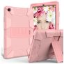 Mobigear ShieldStand Samsung Galaxy Tab A 10.1 (2019) Hoes Hard kunststof / Siliconen Backcover + Standaard - Roségoud