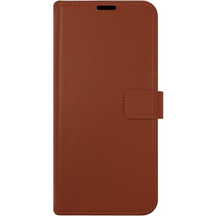 Valenta Gel Skin Samsung Galaxy A54 Hoesje Echt Leer Bookcase Portemonnee - Bruin