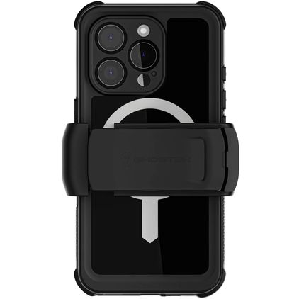 Ghostek Nautical Belt iPhone 16 Pro Waterdicht MagSafe Hoesje Hardcase Backcover Shockproof - Zwart