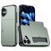 Mobigear Card iPhone 16 Plus Hoesje Hardcase Backcover Shockproof met Pasjeshouder - Groen