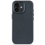 Decoded iPhone 17 Hoesje Echt Leer Backcover Shockproof - Navy Shadow