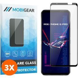Mobigear Premium ASUS ROG Phone 6 Pro Glazen Screenprotector - Case Friendly - Zwart (3-Pack)