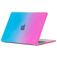Mobigear Rainbow Matte MacBook Air 15 Inch (2023-2025) Hoes Hardshell Laptopcover MacBook Case - Blauw / Roze - Model A2941 / A3114 / A3241