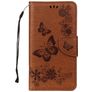 Mobigear Butterfly Samsung Galaxy A8 (2018) Hoesje Bookcase Portemonnee - Bruin