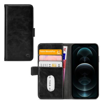 Mobilize Elite Gelly iPhone 12 Pro Max Hoesje Bookcase Portemonnee - Zwart
