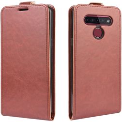 Mobigear LG K51s Hoesje Flipcase - Bruin