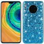 Mobigear Glitter Huawei Mate 30 Hoesje Hardcase Backcover - Blauw