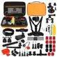 Puluz GoPro Mount Accessoires Starter Pack 53 Delig + Opbergtas Oranje