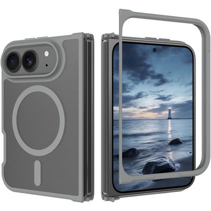 Mobigear Shockproof iPhone Duo MagSafe Hoesje Hardcase Backcover - Dark Grey
